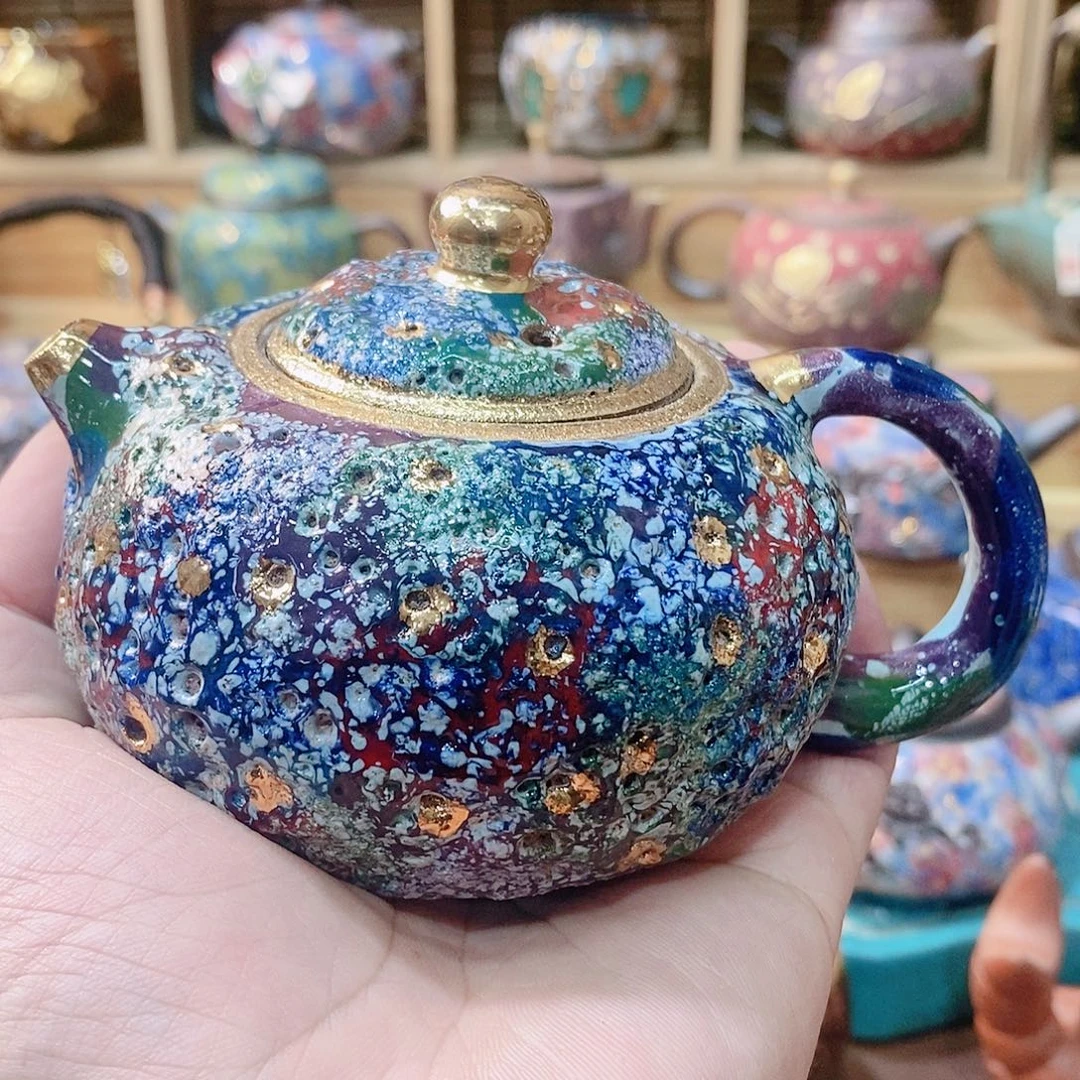 粗陶志野柴烧茶器
