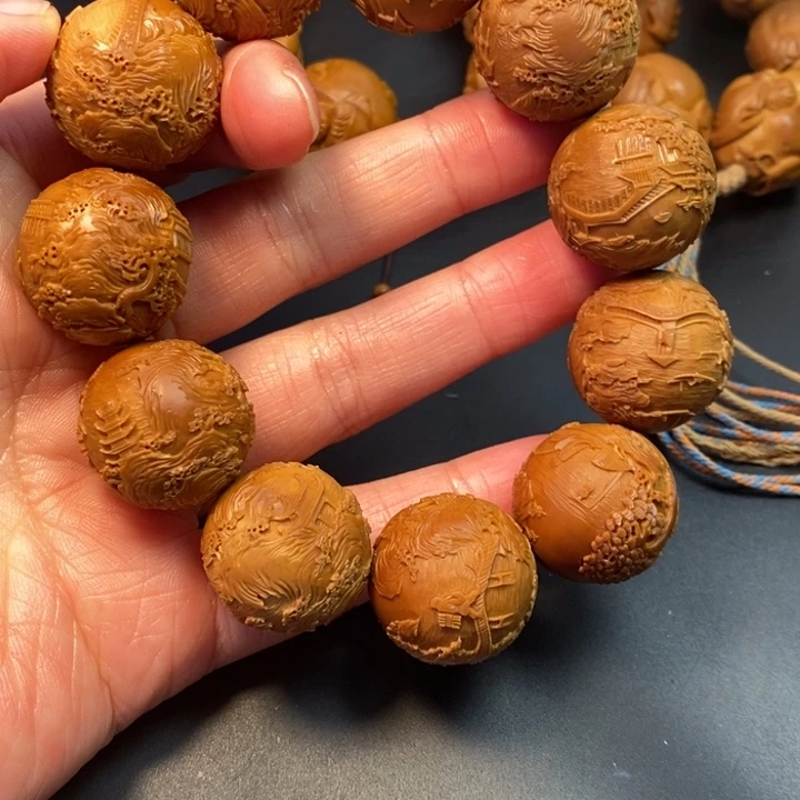 橄榄核手串/手链王****事风景手串