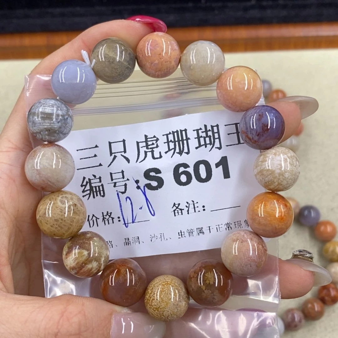 硅化珊瑚（珊瑚玉）t足银镀金镶嵌麦*喵