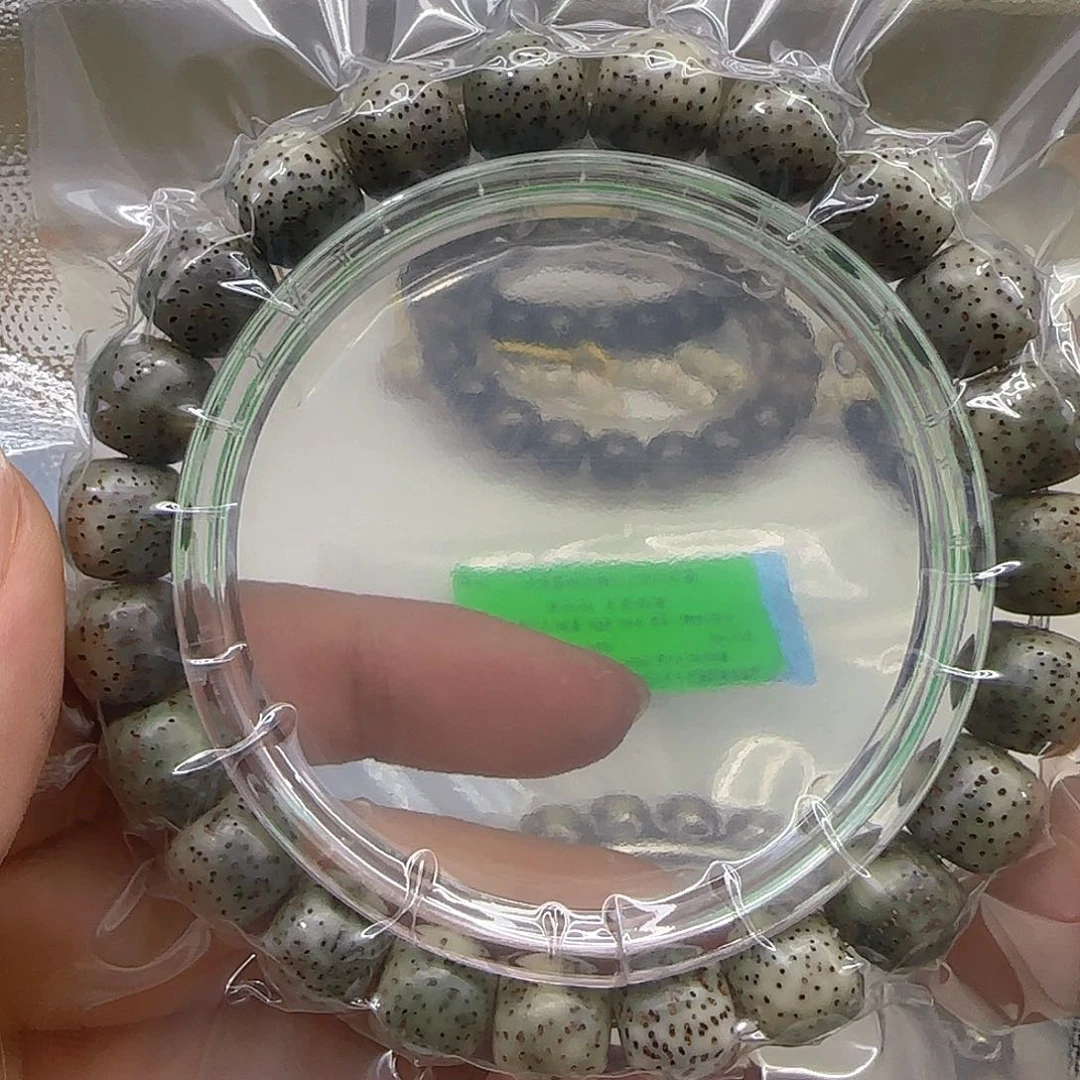 星月菩提手串68傲世黑星月菩提1.0桶单圈