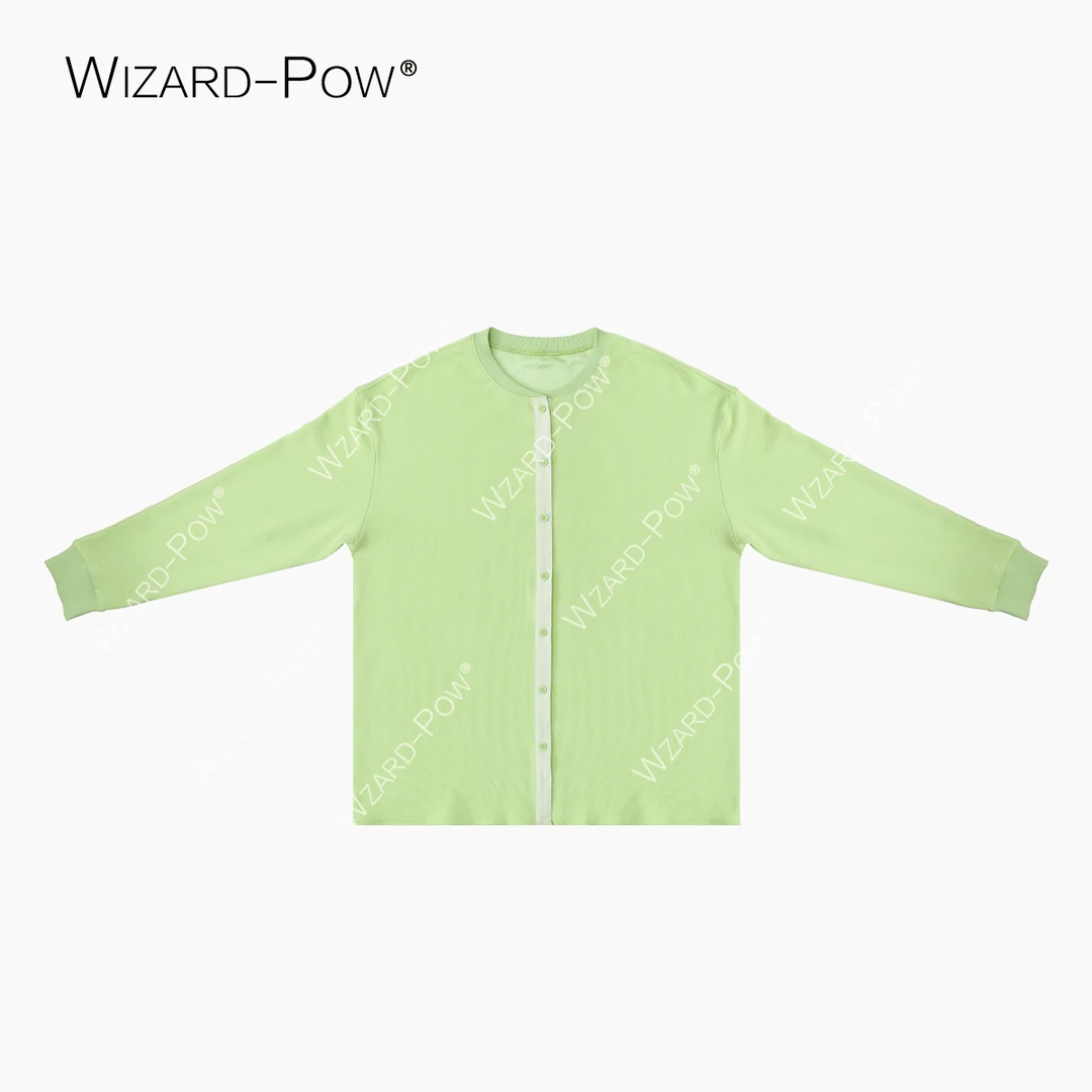 灯小炮夏季几何撞色拼接外套