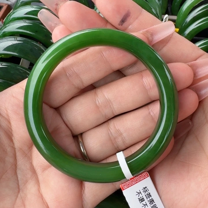 玫***金和田玉（碧玉）手镯未镶嵌