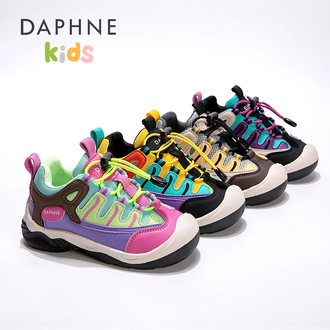 Daphne/达芙妮运动鞋秋季户外系带童鞋休闲鞋休闲风亲子鞋球鞋