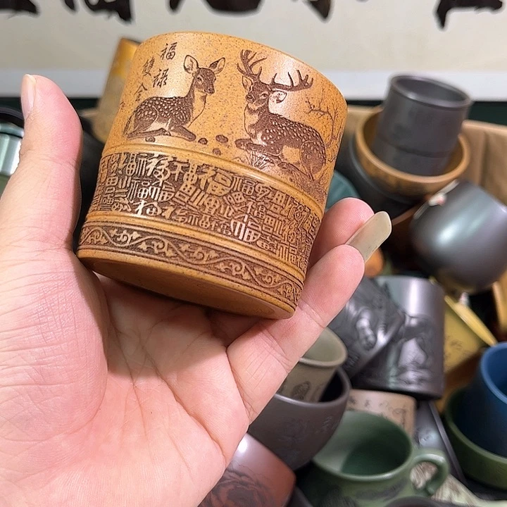 茶杯紫砂全手工紫砂主人杯