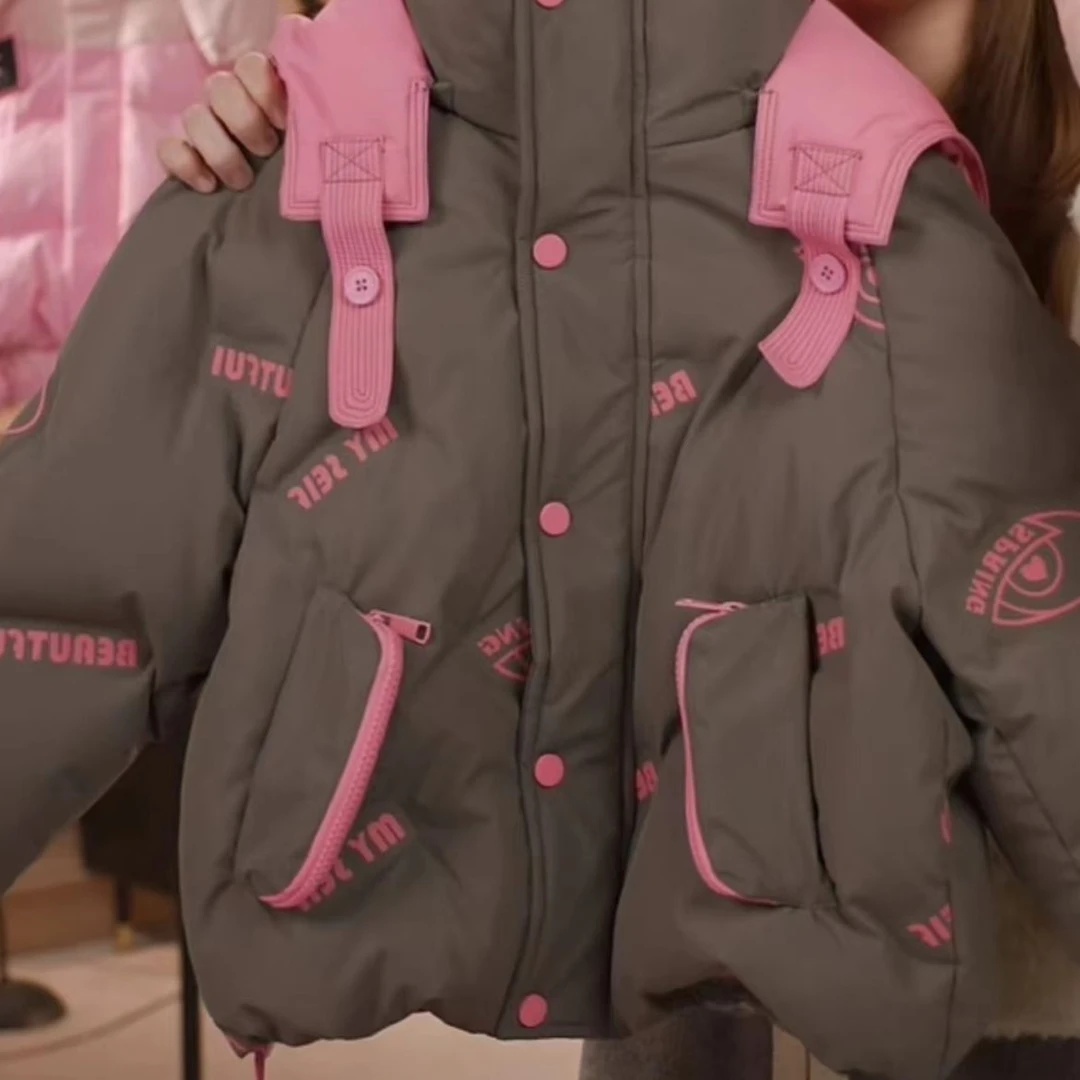 〖ANDI〗订制冬季中大童新款连帽设计感韩版羽绒服2031