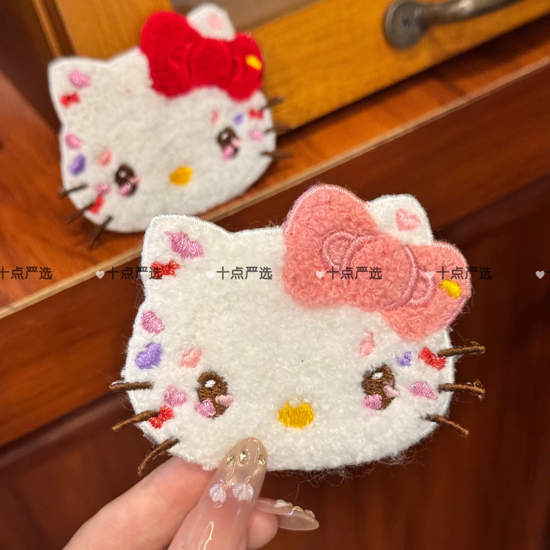 超可爱的猫咪脑袋!整理碎发魔术贴发卡化妆敷面膜无痕刘海发贴