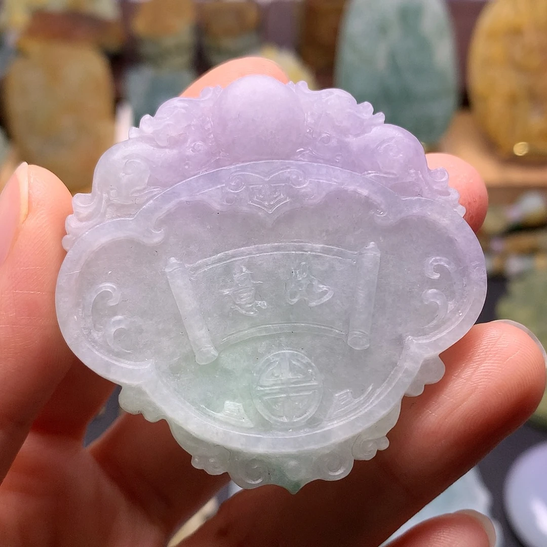 定制翡翠未镶嵌金**方翡翠