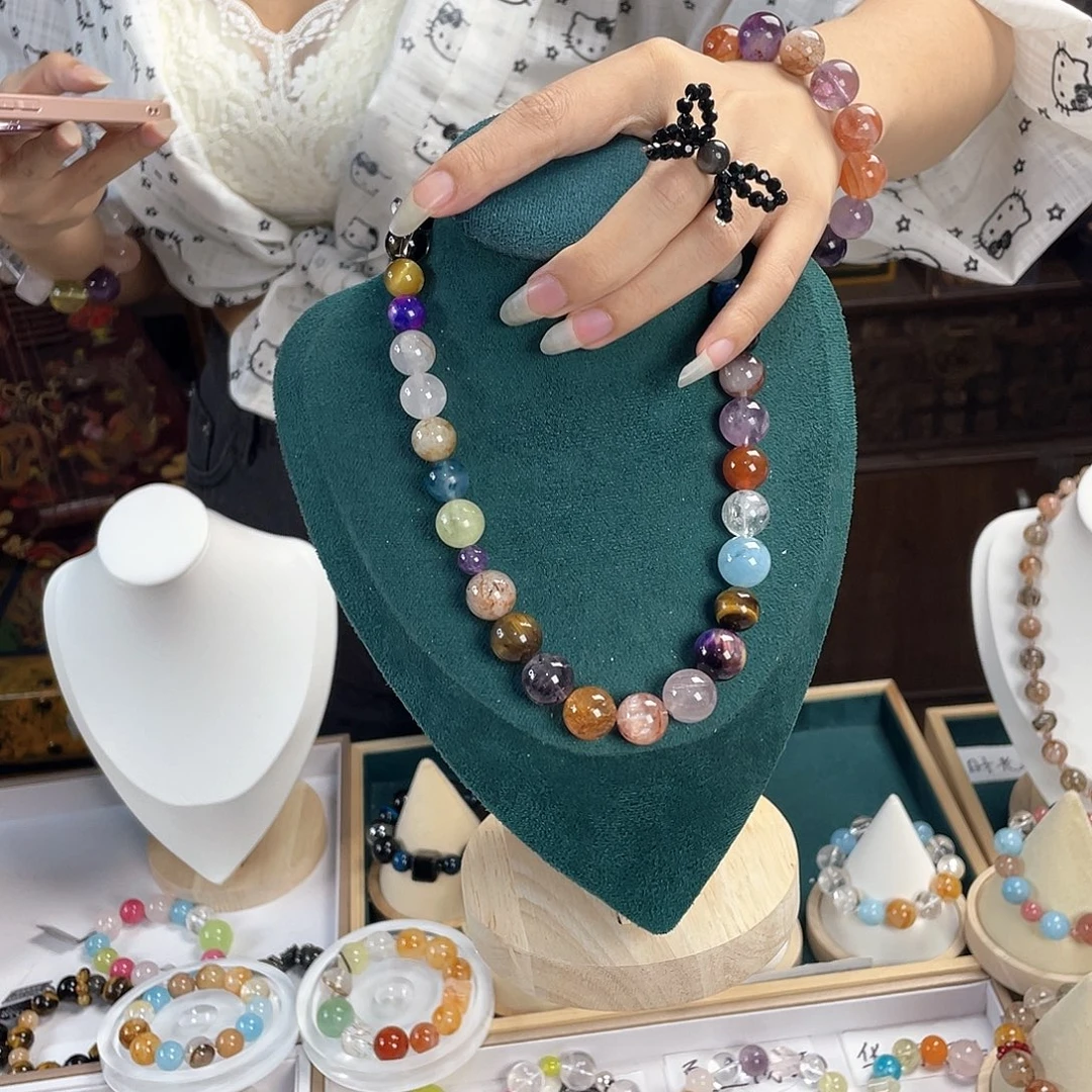 银S925镀金镶嵌手链水晶