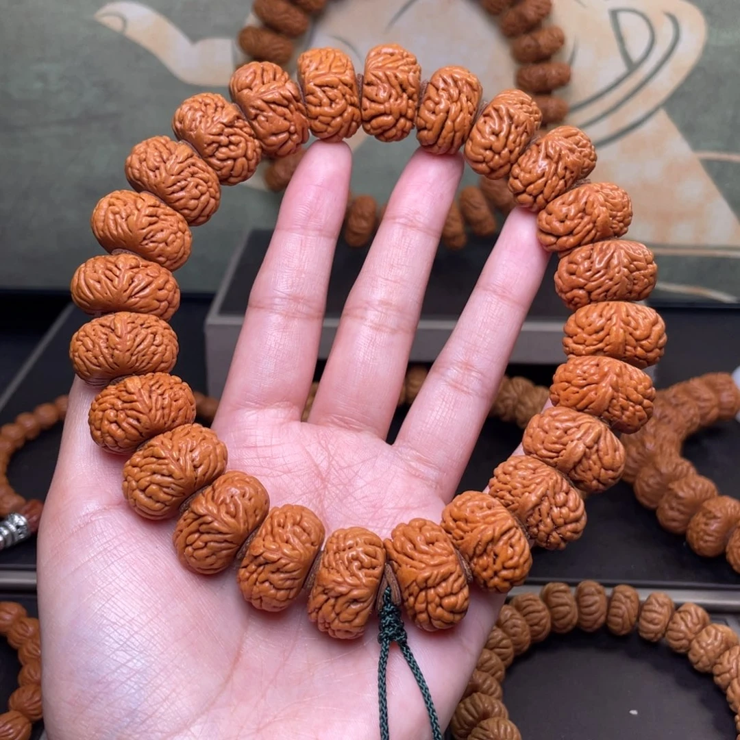 桃核吊坠22麒麟纹手持