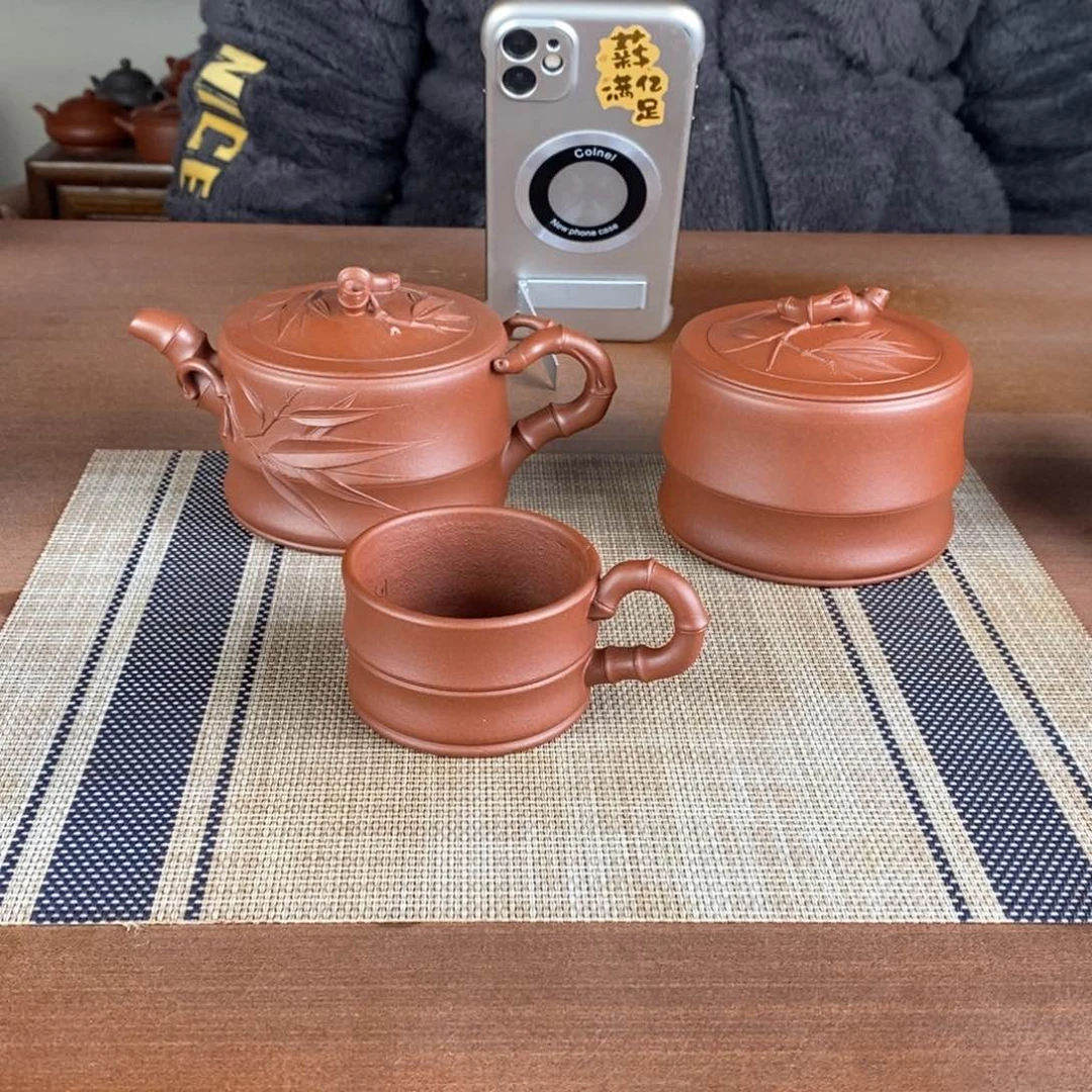 紫砂茶壶黑***觉宜兴紫砂工艺美术精品