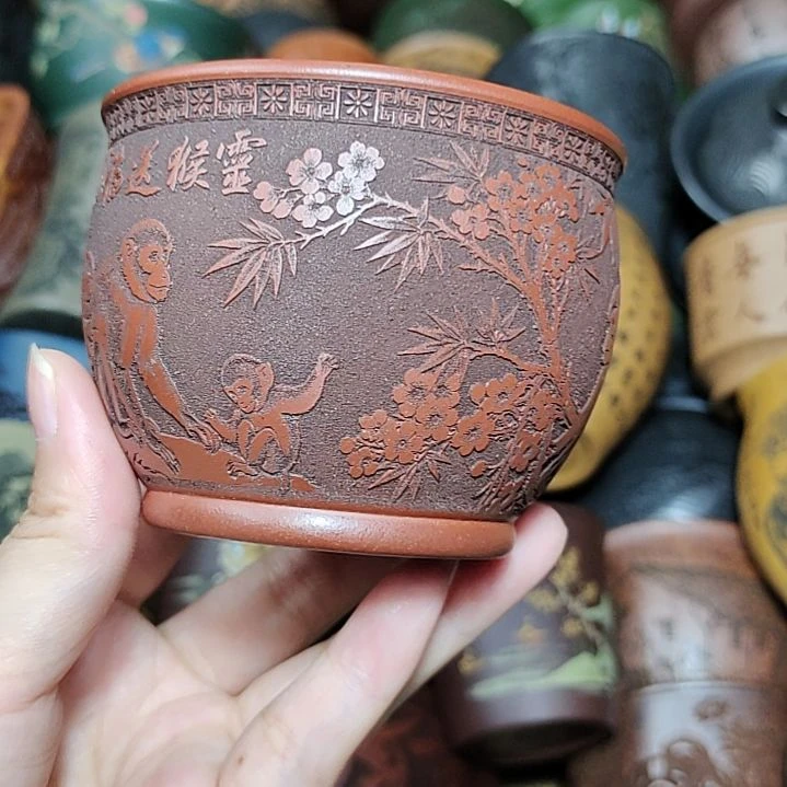 茶杯紫砂宜兴紫砂原矿正品