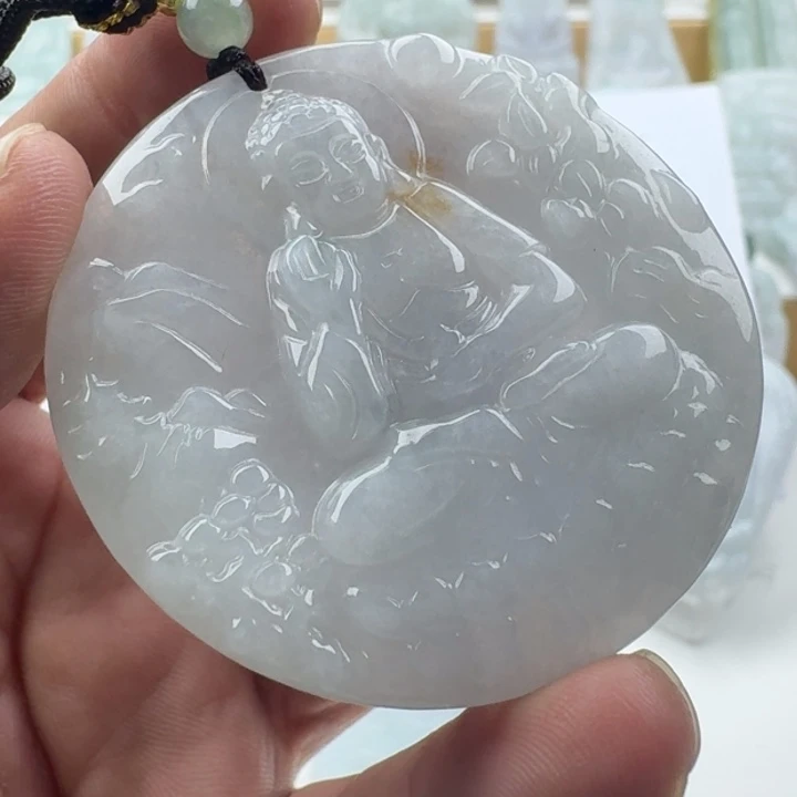 翡翠未镶嵌颈饰天然缅甸A货翡翠