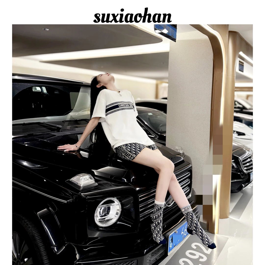 SUXIAOHAN夏季新款宽松休闲设计感男女同款短袖T恤615