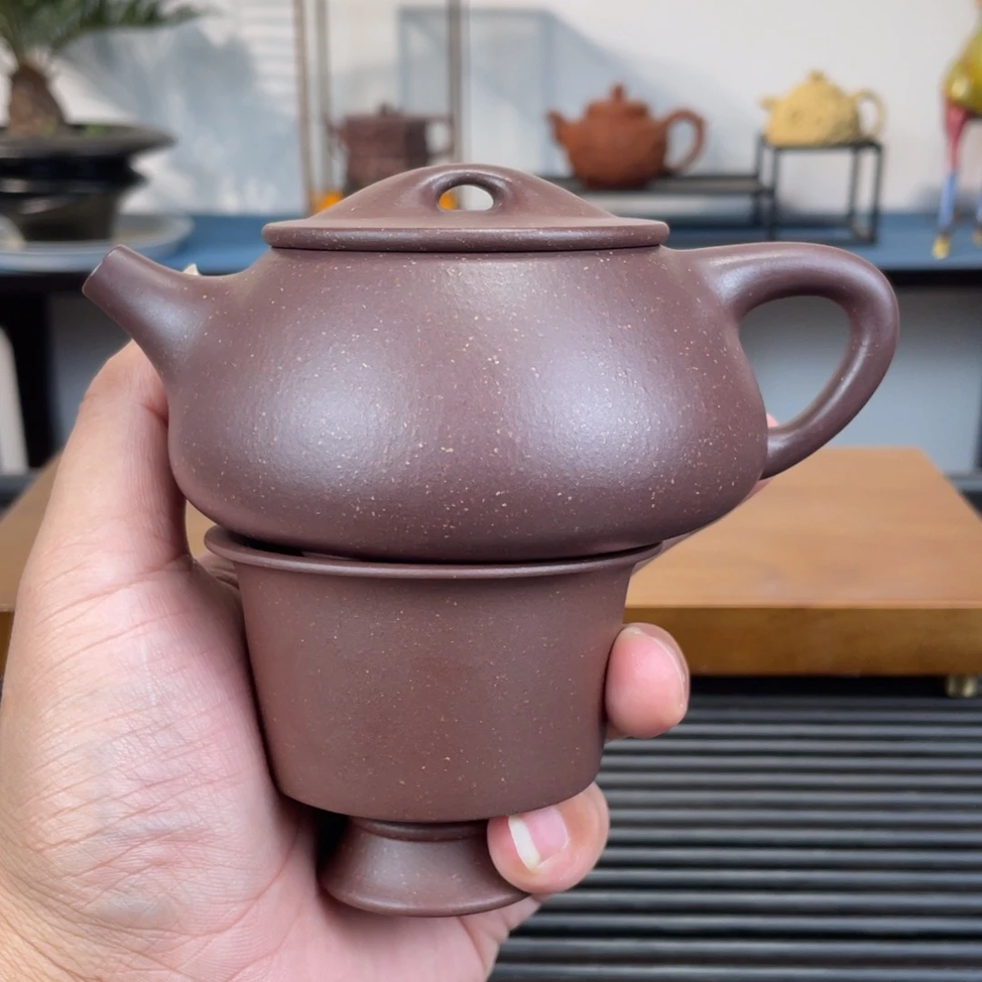 茶壶紫砂底槽青景舟石瓢230cc