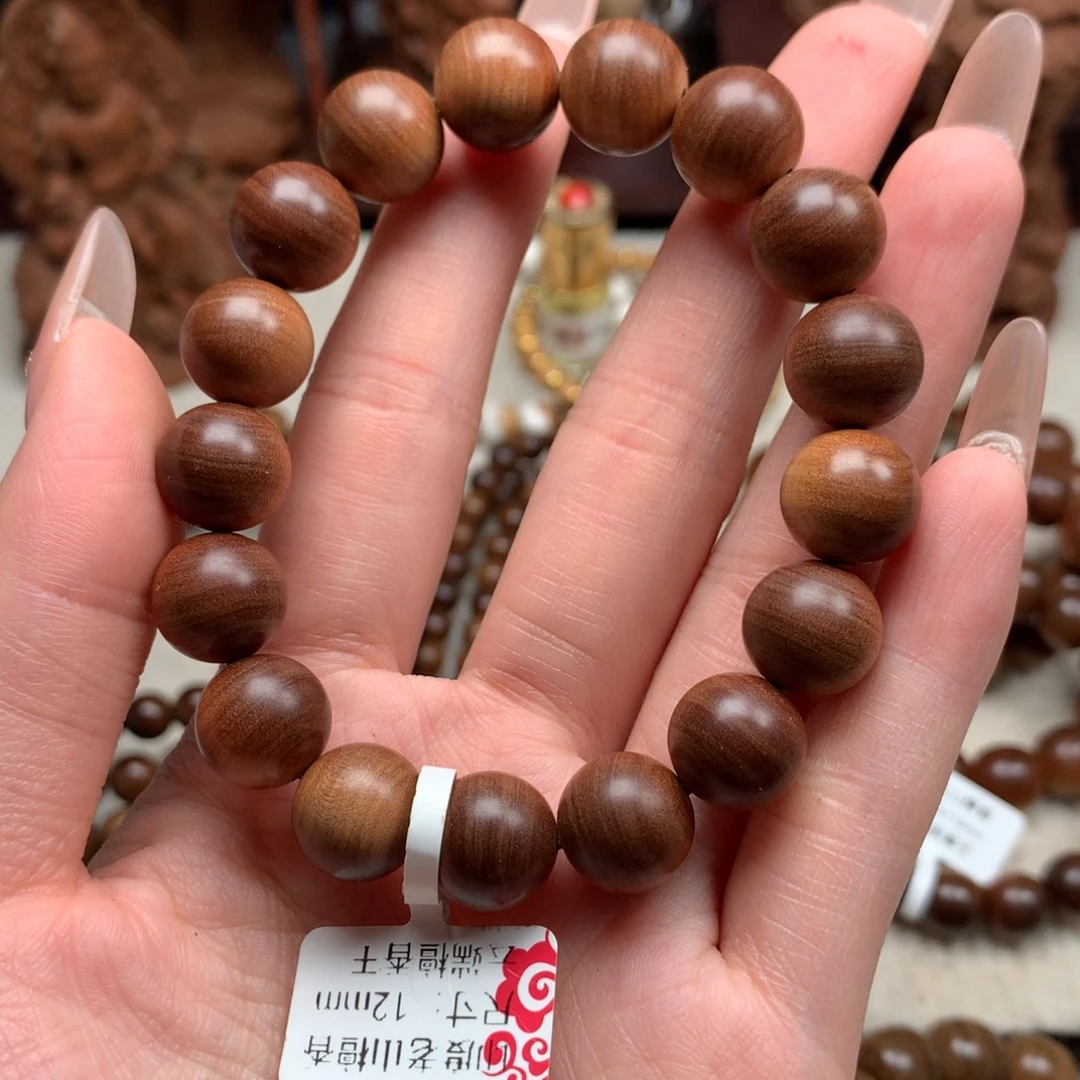 檀香木手串/手链老山檀香1.2焦糖黑肉檀香王