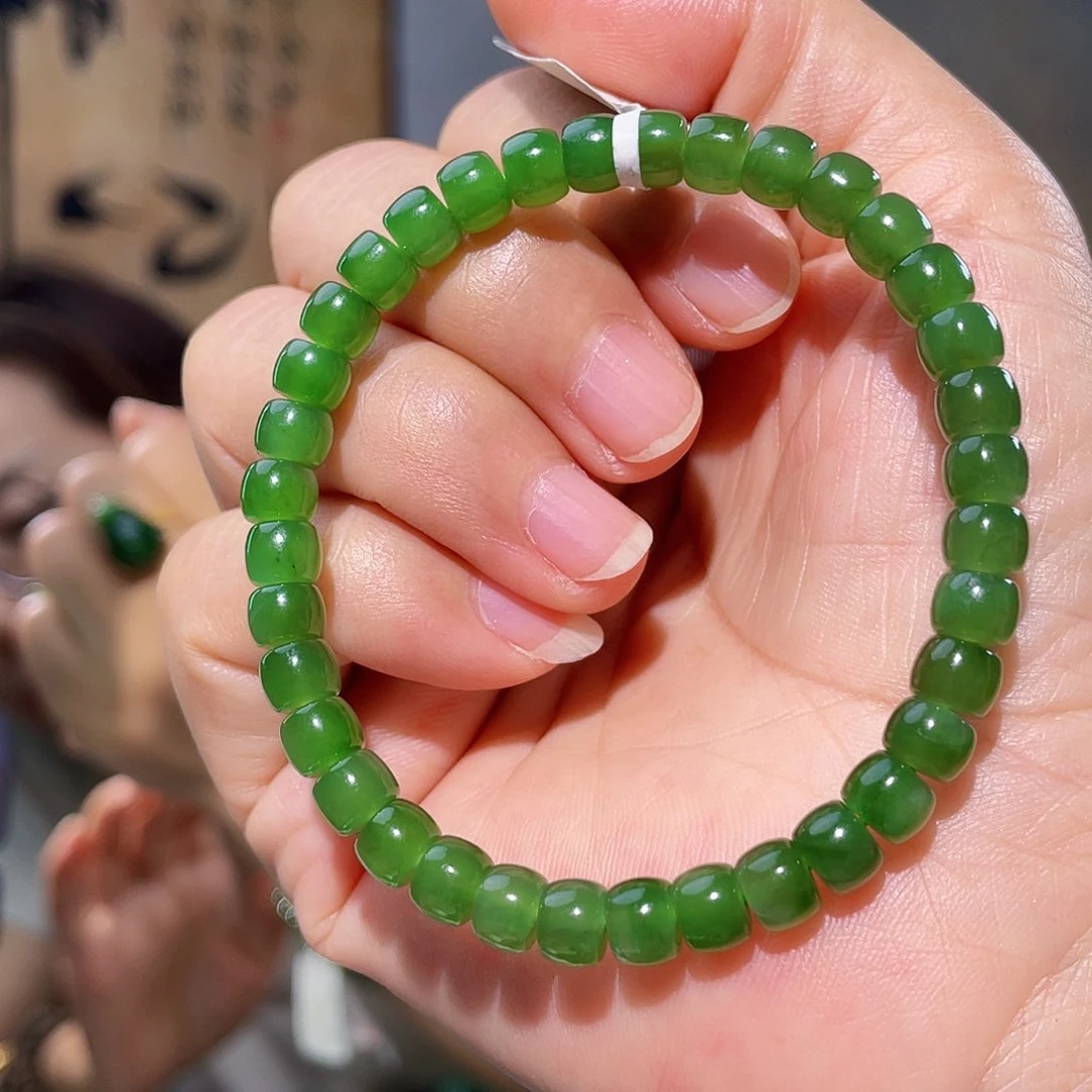 未镶嵌手链和田玉（碧玉）碧玉手串