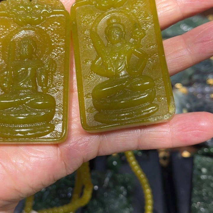 岫玉未镶嵌毛衣链
