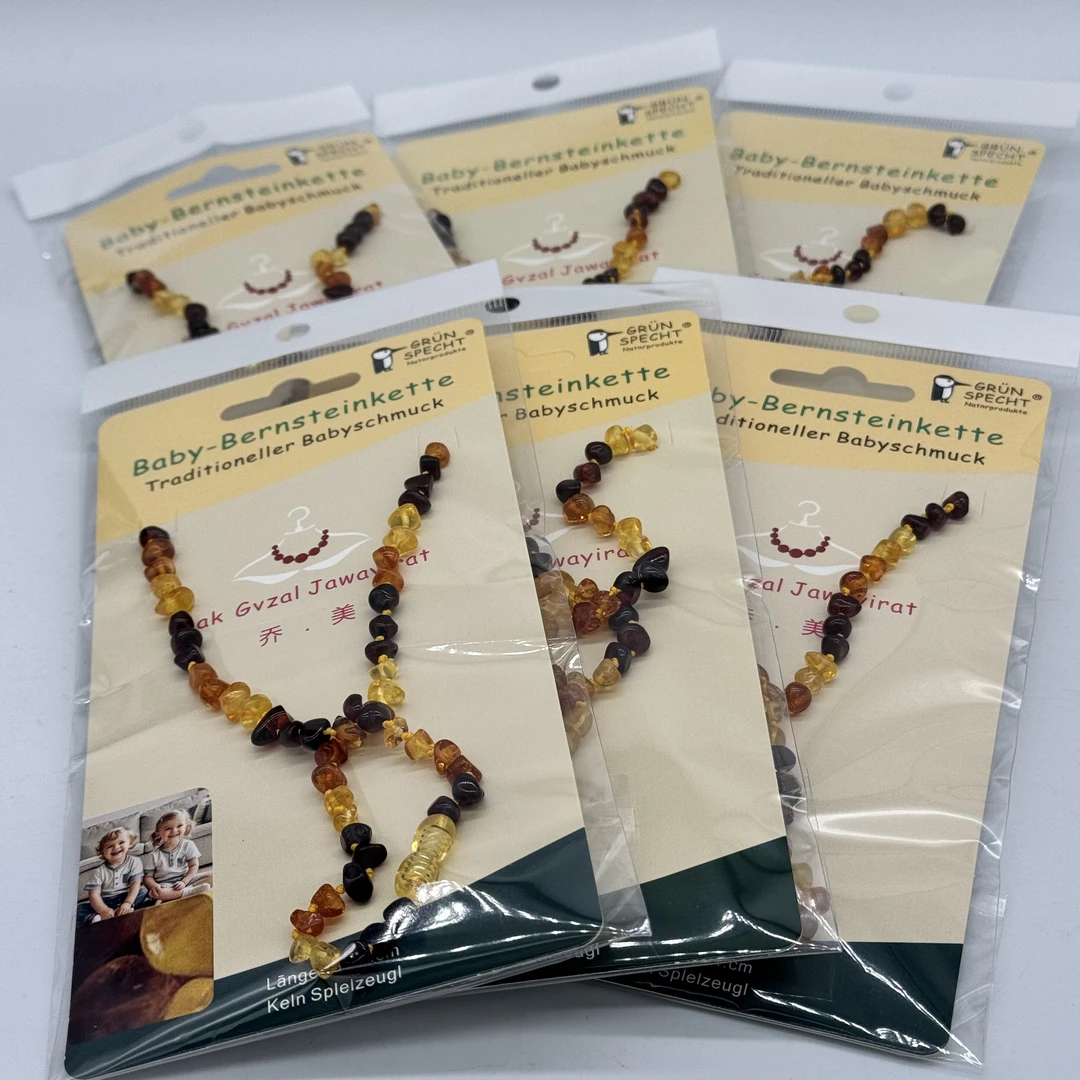 Bak Gvzal Jawayirat乔美首饰琥珀宝宝链多样性发一