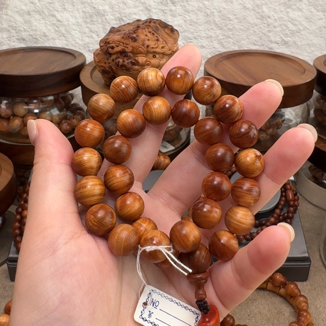 柏木（崖柏）手串/手链1.2手持黑油闪电