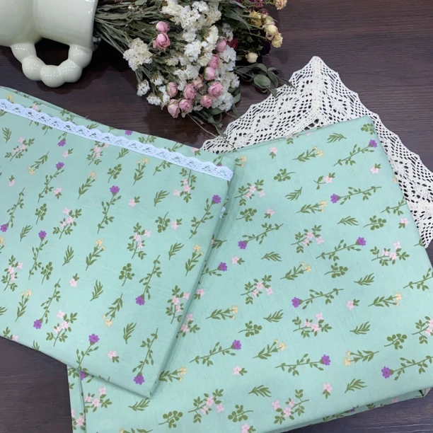 细纱粗布三件套枕套床单