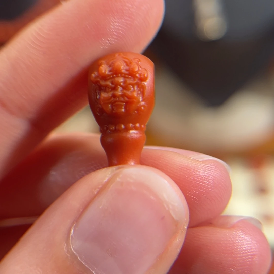 南红玛瑙未镶嵌三通8.6mm