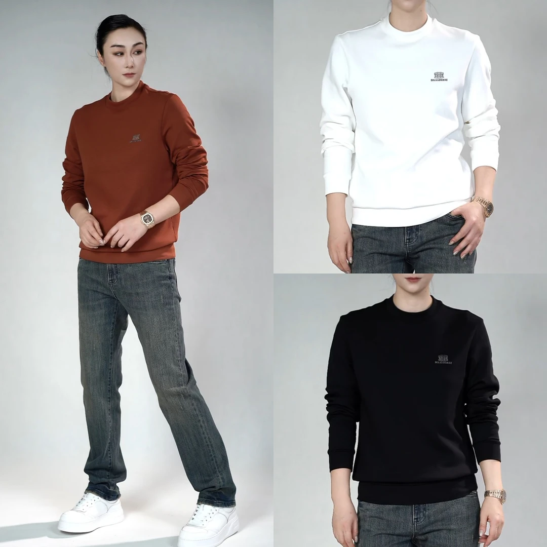 迪卡里奥费雷莫代尔棉卫衣53WY285秋季新款男装舒适莫代尔卫衣