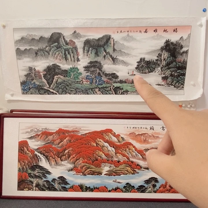 国画215*85尺寸带框尺寸包邮送货上门