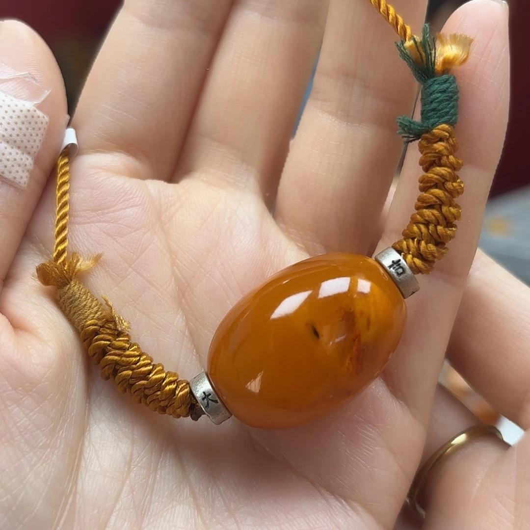 琥珀裸石未镶嵌16锁骨