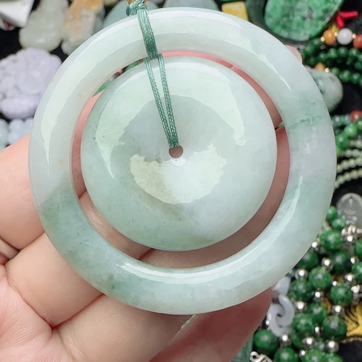 翡翠未镶嵌颈饰天然A货36