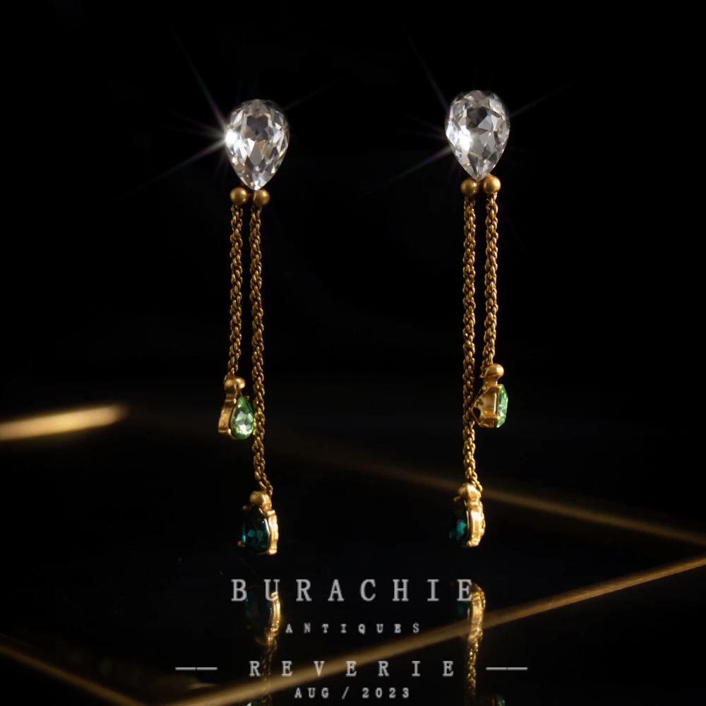 铜合金仿水晶耳饰 【8871】周年珍藏英｜经典原标克拉款CrownFrett