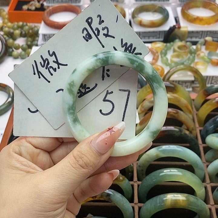 蛇纹石玉手镯未镶嵌雅*~