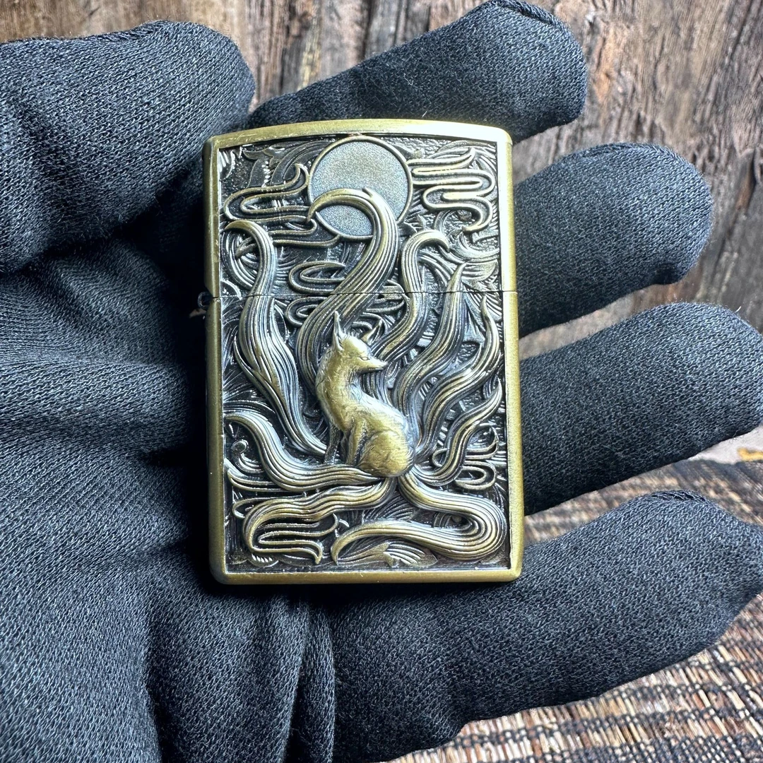 LYZ-16713 佐罗青铜小九尾狐 煤油打火机经典时尚【单机不带油】