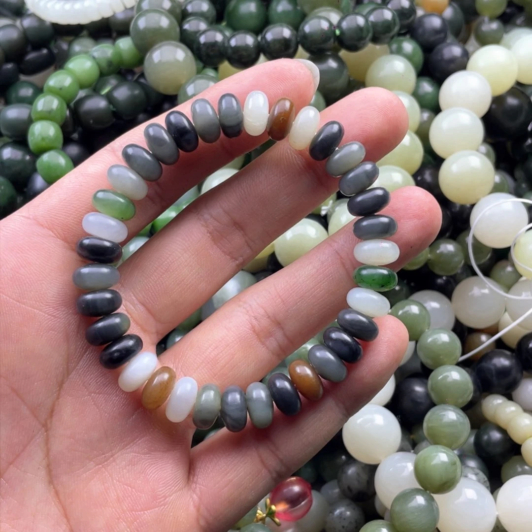 和田玉手串未镶嵌行**康