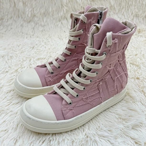 99新 RICKOWENS 牛仔布板鞋 37码 公价5.5k bd004