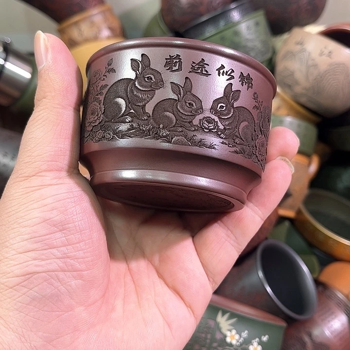 茶杯紫砂全手工紫砂主人杯