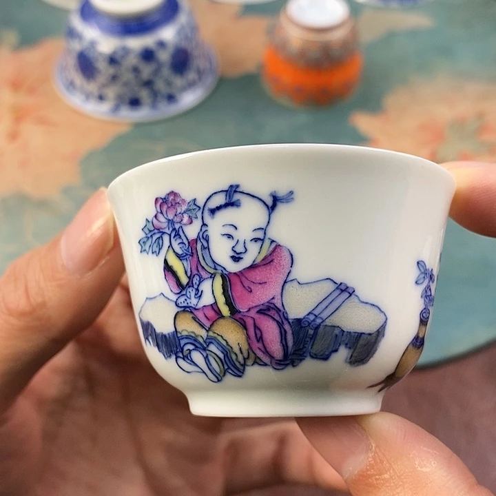 杯现代景德镇全手工全手绘茶具168888