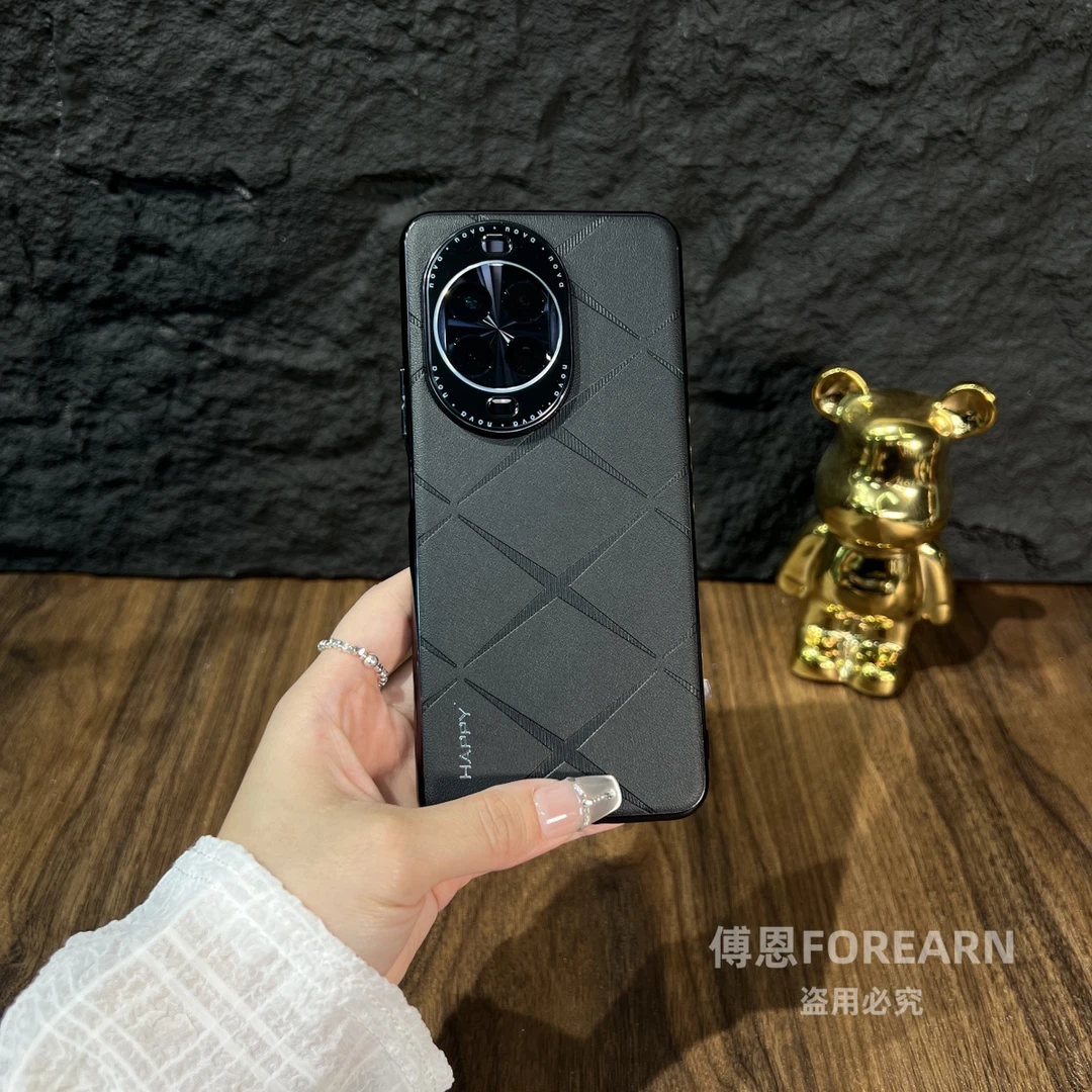 适用于华为nova14pro手机壳nova14真皮防摔保护套薄款防指纹男女