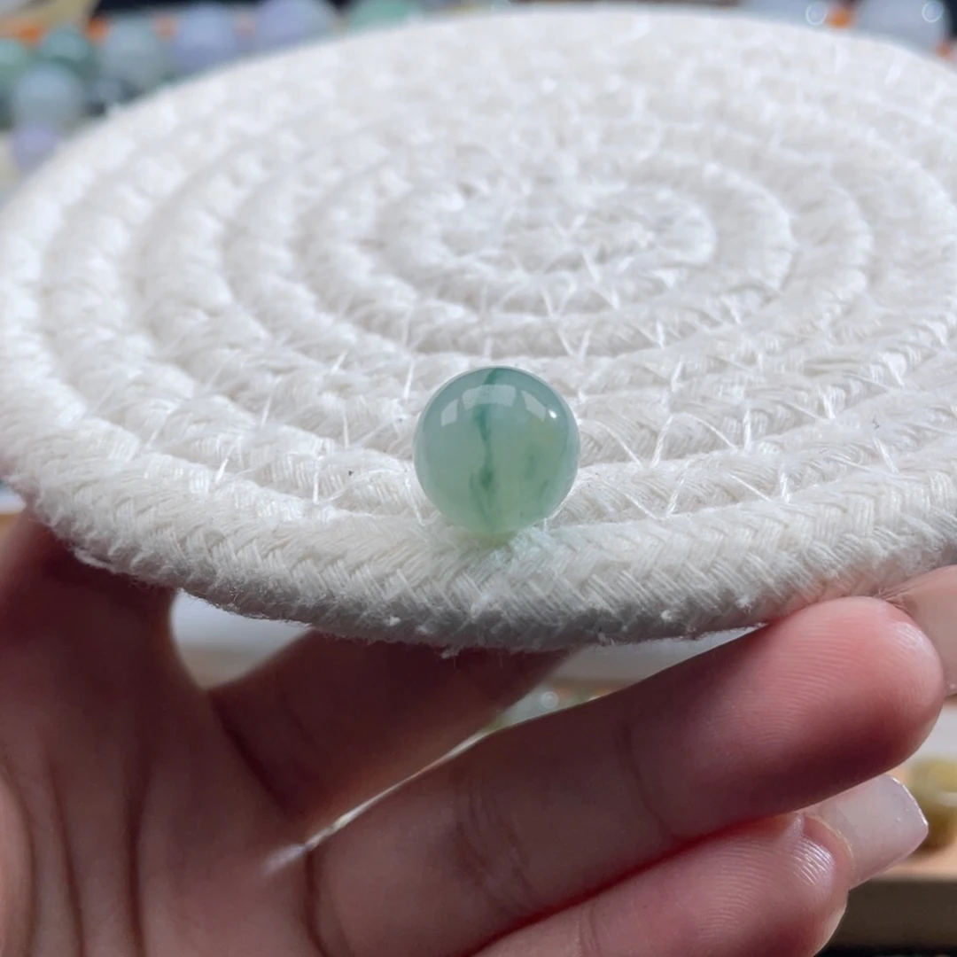 未镶嵌定制翡翠天然缅甸翡翠a货飘花一线天11.9