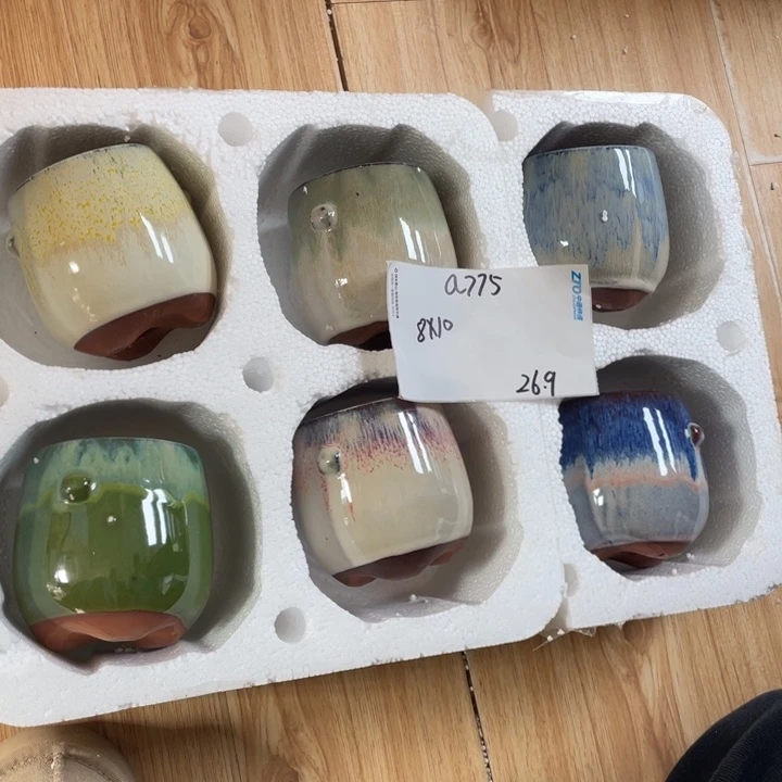 粗陶多肉花盆微瑕775