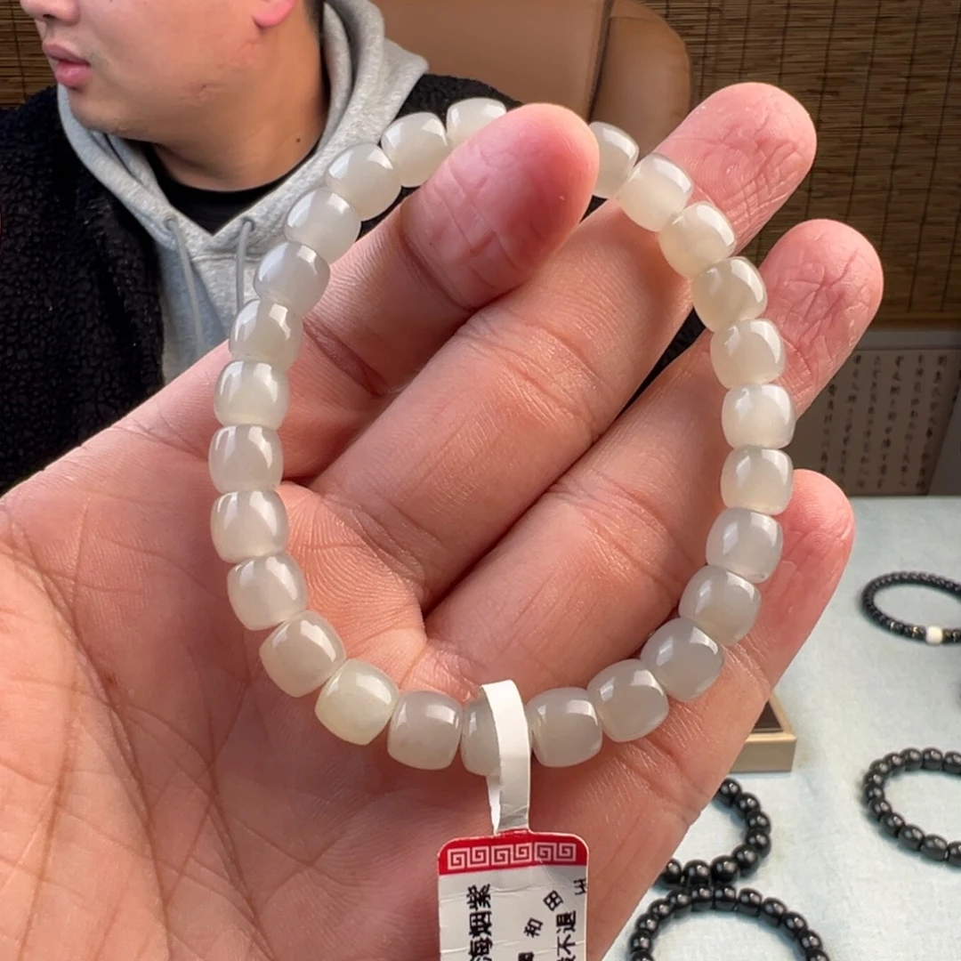 和田玉未镶嵌手链