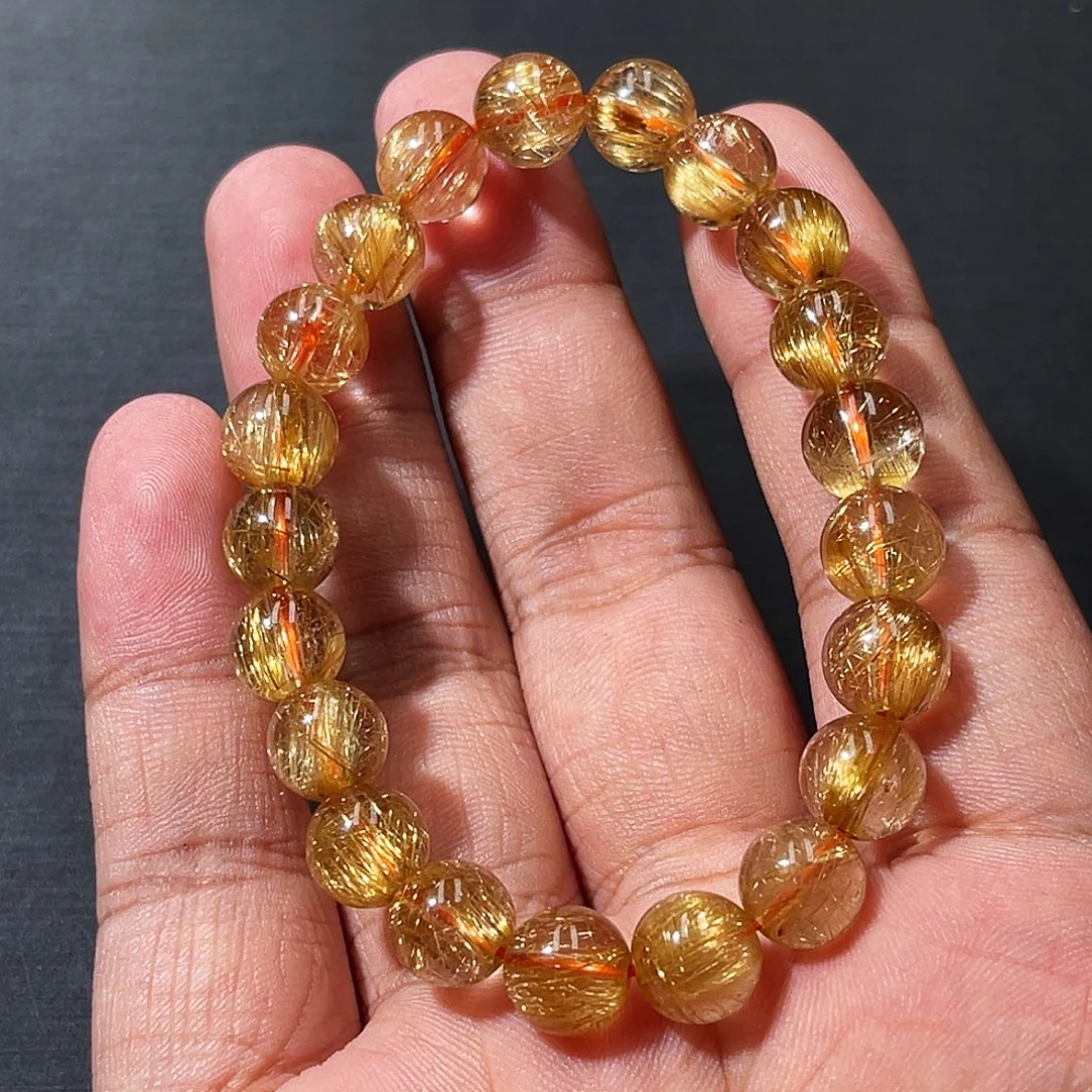 手串未镶嵌水晶金钛晶