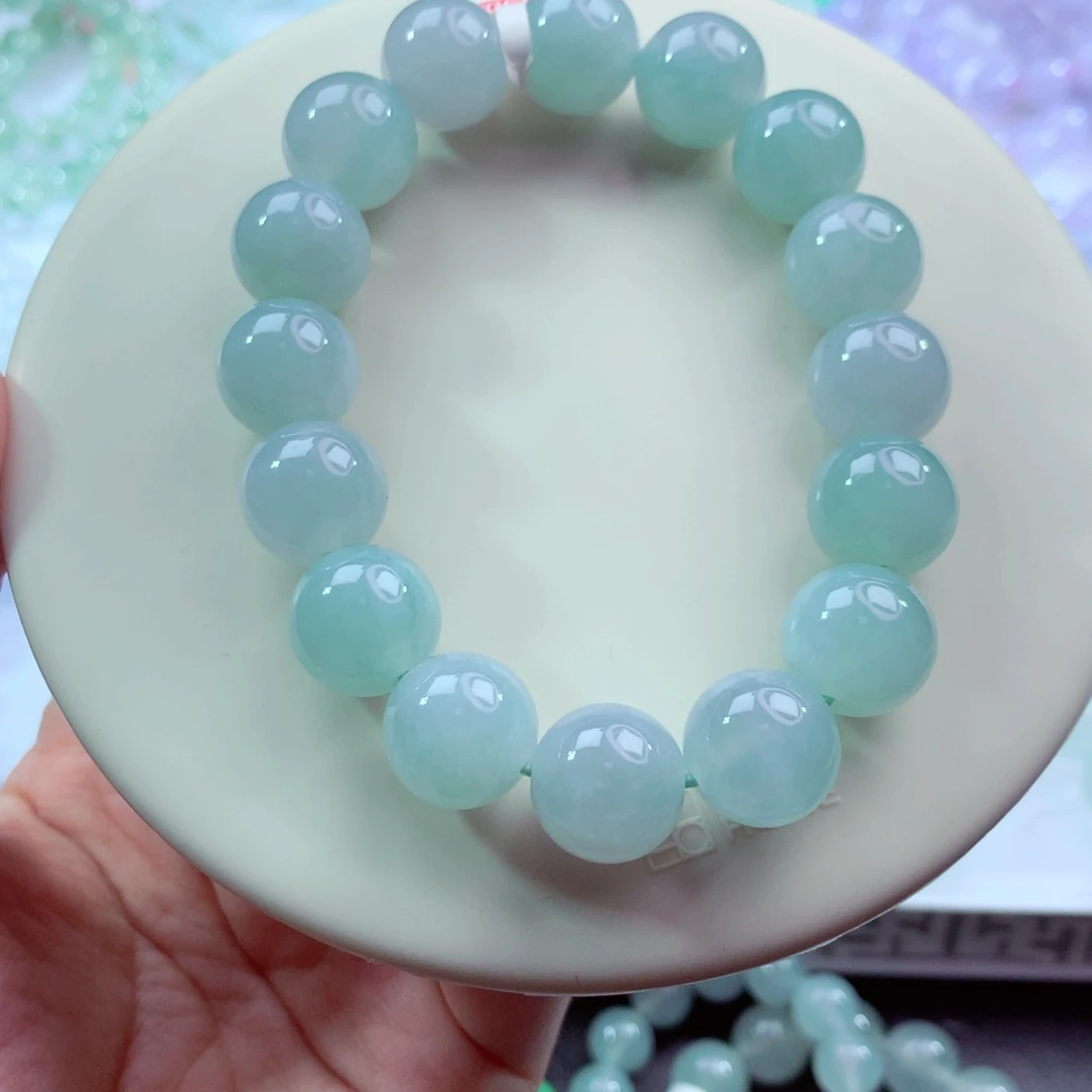 翡翠未镶嵌手链卡13