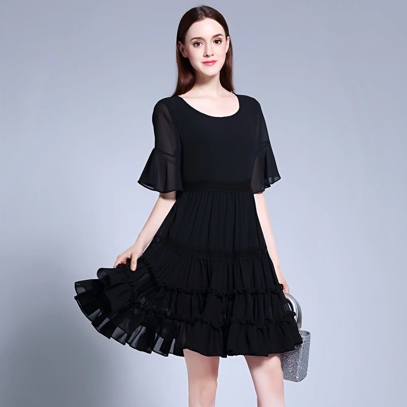 745 时尚百搭设计感连衣裙