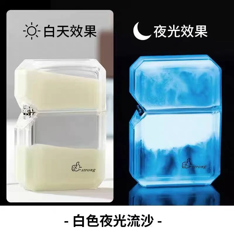 ZORRO佐罗煤油防风夜光流沙网红发光打火机创意个性生日礼品可爱