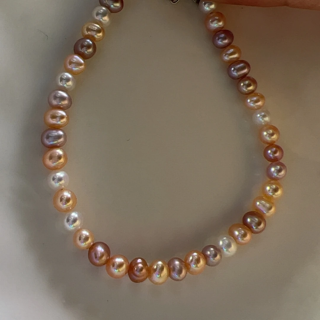 合金淡水珍珠手绳