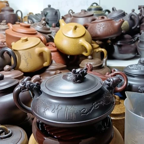 茶壶紫砂宜兴原矿古乌泥柴烧300cc紫砂壶