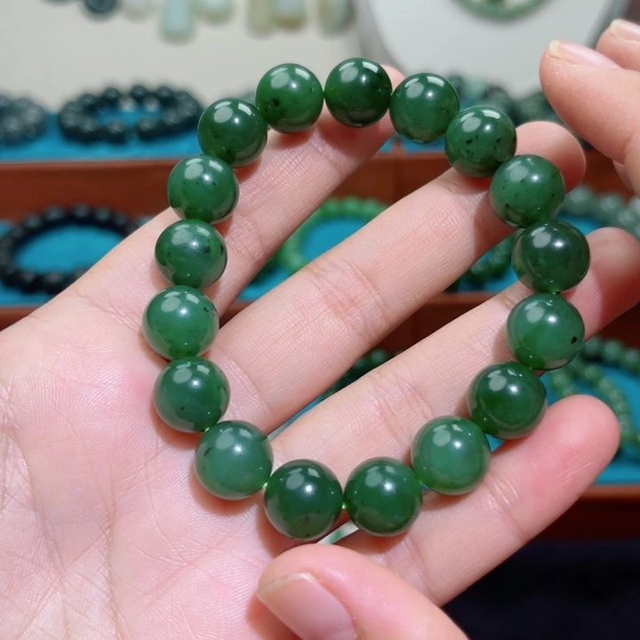 和田玉未镶嵌手链卡12