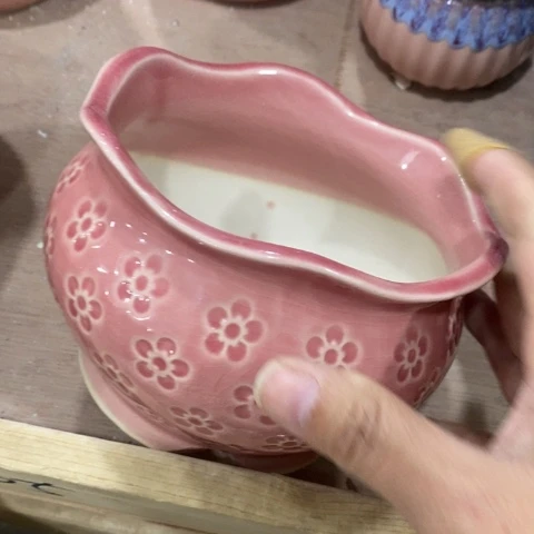 陶瓷印章粉花21343343