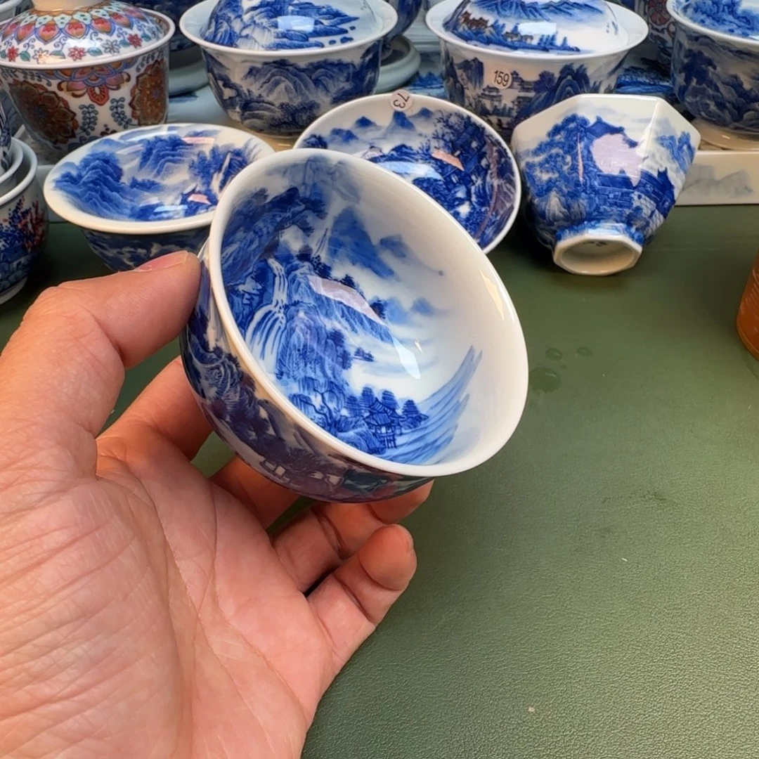 纯手工纯手绘茶具石头25