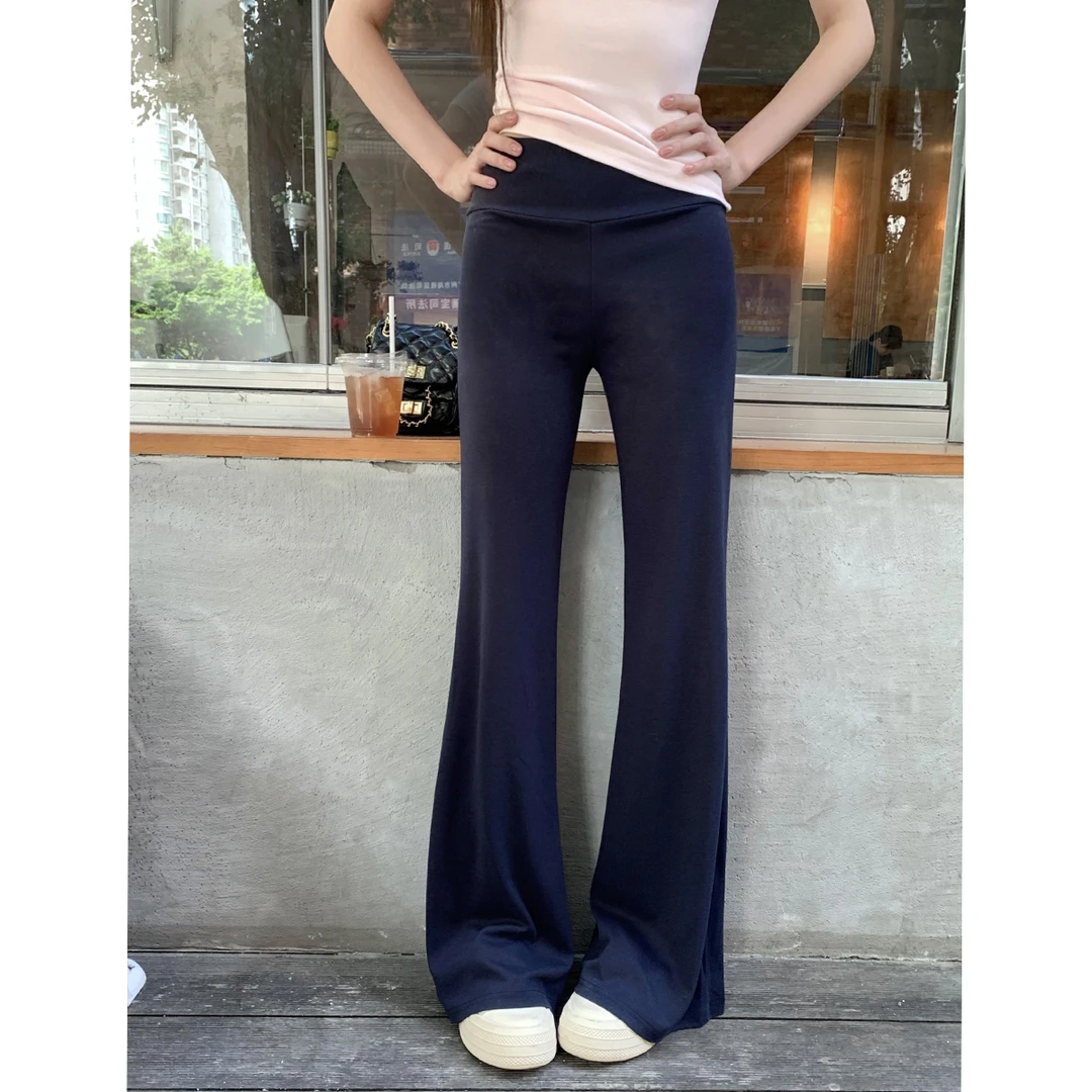 垂垂裤休闲裤女微喇遛弯裤直筒拖地裤#9254